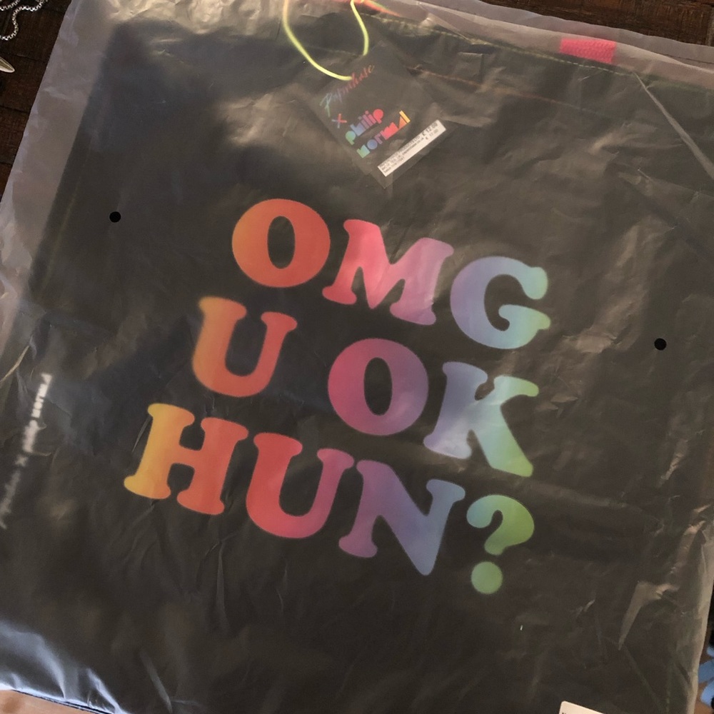 Paperchase rainbow tote